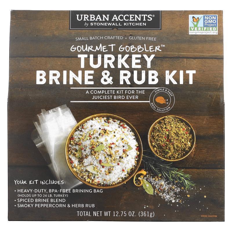 Urban Accents,Gourmet Gobbler, Turkey Brine &amp; Rub Ki