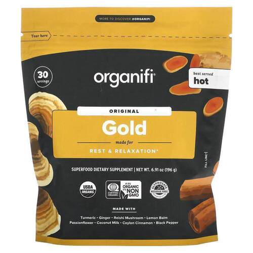Organifi,Original Gold，Super Food 补充剂，6.91 盎司（196 克