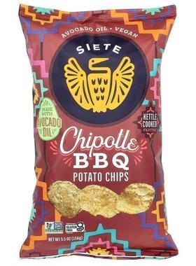 Siete,Potato Chips, Chipotle BBQ, 5.5 oz (156 g)