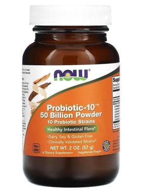 诺奥,Probiotic-10 Powder，500 亿，2 盎司（57 克）