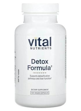 Vital Nutrients,Detox Formula, 120 Vegan Capsules