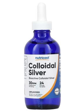 Nutricost,Colloidal Silver, Unflavored, 8 fl oz (240 ml)