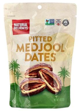 Natural Delights,Pitted Medjool Dates, 8 oz (227 g)