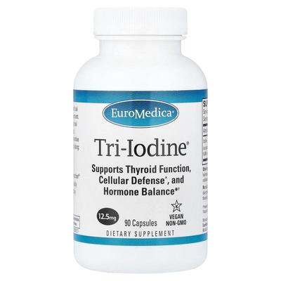 EuroMedica,Tri-Iodine®, 12.5 mg, 90 Capsules