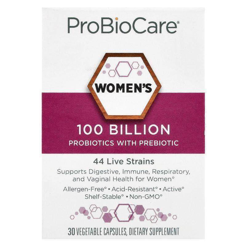 ProBioCare,女性益生菌（含益生元），1000 亿，30 粒素食胶囊