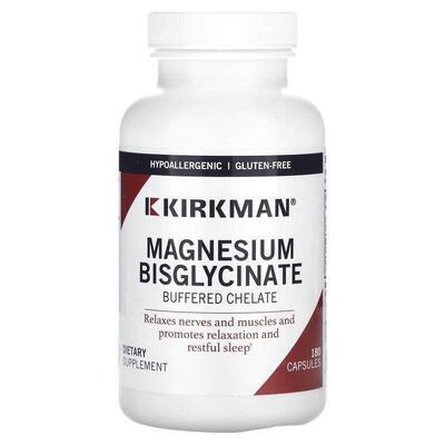 Kirkman Labs,Magnesium Bisglycinate Buffered Chelate, 180 Ca