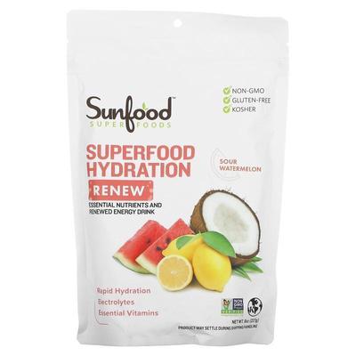 Sunfood,Superfood Hydration Renew, Sour Watermelon, 8 oz (22