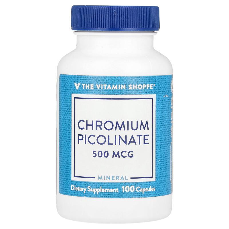 The Vitamin Shoppe,Chromium Picolinate, 500 mcg, 100 Capsule