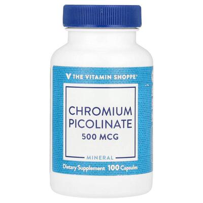 The Vitamin Shoppe,Chromium Picolinate, 500 mcg, 100 Capsule