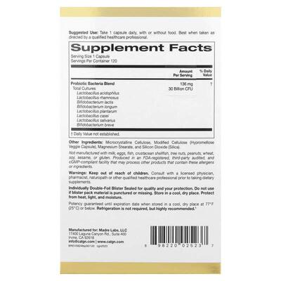 California Gold Nutrition,LactoBif, 30 Billion CFU,