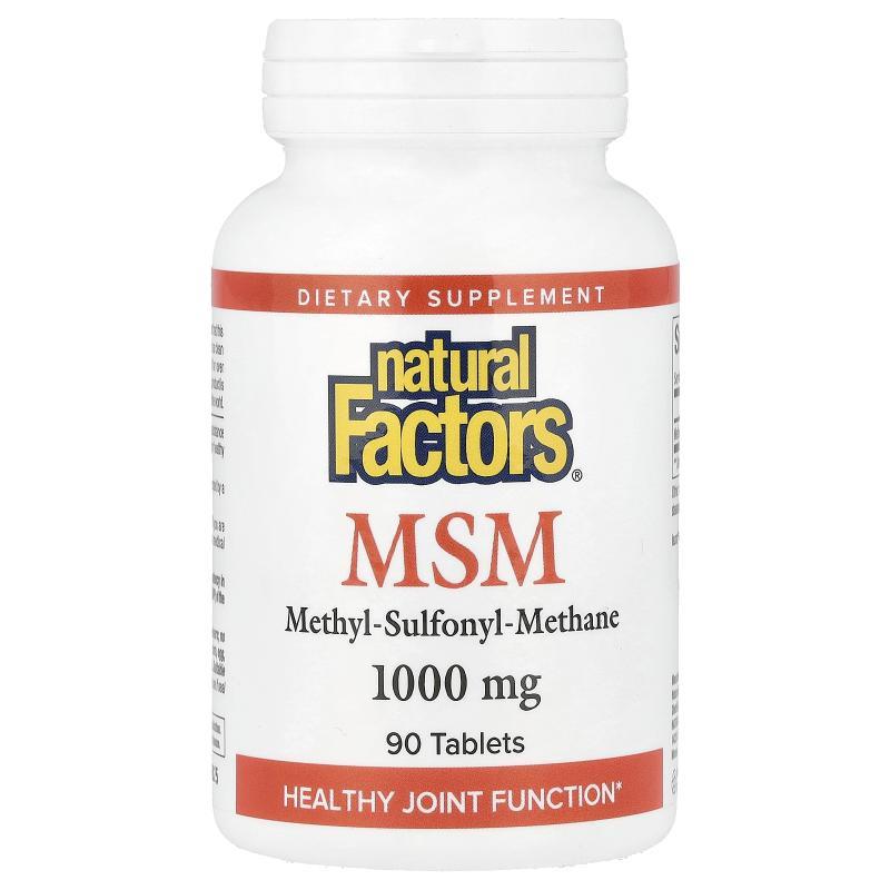 Natural Factors,MSM，1,000 微克，90 片