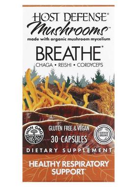 Fungi Perfecti 主体防御,Host Defense 蘑菇，呼吸，健康呼吸系3