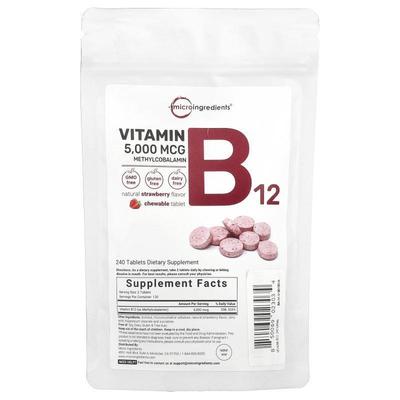 Micro Ingredients,Vitamin B12 Methylcobalamin, Strawberry, 5