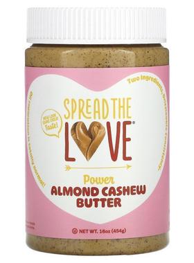 Spread The Love,抹酱，杏仁腰果，16 盎司（454 克）