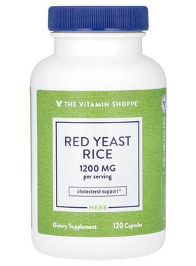 The Vitamin Shoppe,Red Yeast Rice , 1,200 mg , 120 Capsules