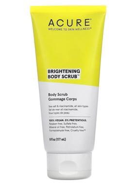 ACURE,亮肤身体磨砂膏，6 盎司（177 毫升）