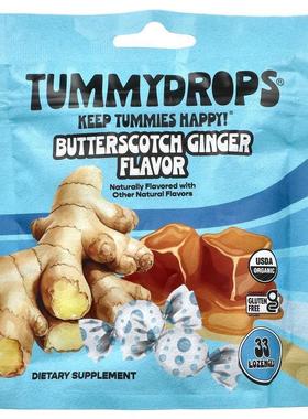 Tummydrops,Butterscotch Ginger, 33 Lozenges