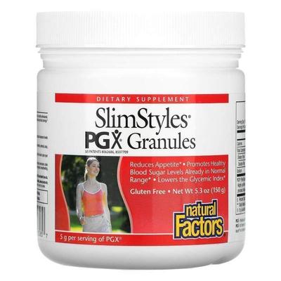 Natural Factors,SlimStyles，PGX Granules，原味，5.3 盎司（15