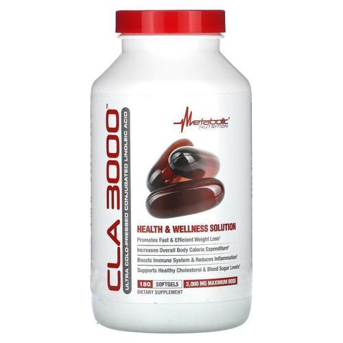 Metabolic Nutrition,CLA 3000, 1,000 mg, 180 Softgels