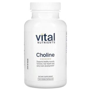 Vital Nutrients,Choline, 120 Vegan Capsules