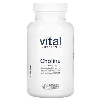 Vital Nutrients,Choline, 120 Vegan Capsules