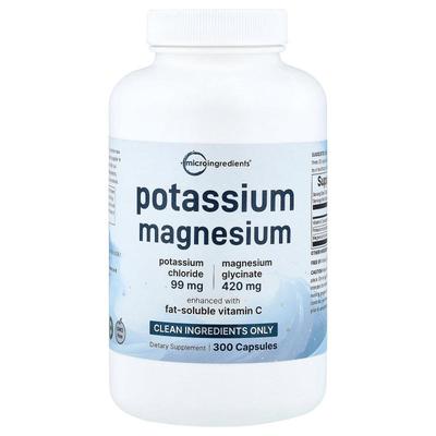 Micro Ingredients,Potassium Magnesium, 300 Capsules
