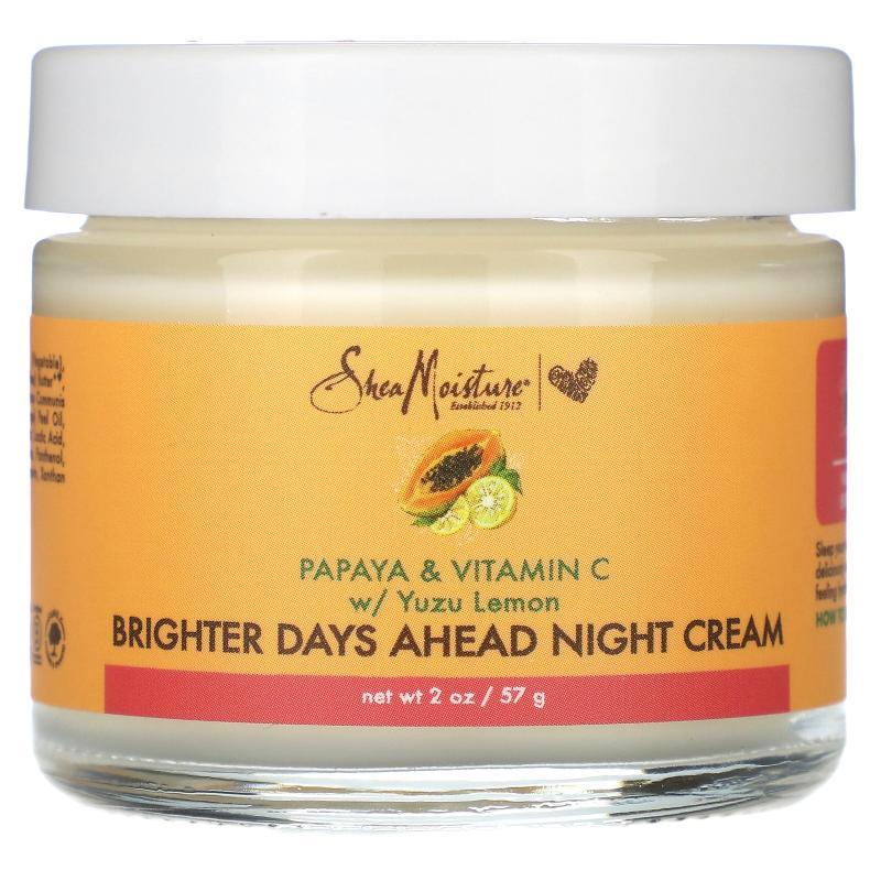 SheaMoisture,Brighter Days Ahead 晚霜，木瓜和维生素 C，含柚2