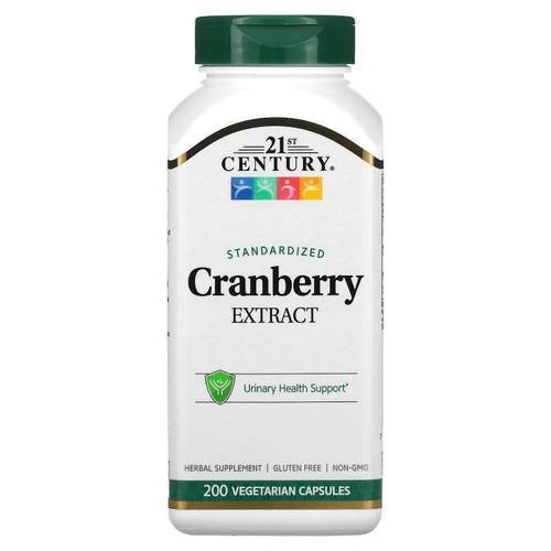 21世纪,Cranberry Extract, Standardized, 60 Vegetarian Capsul