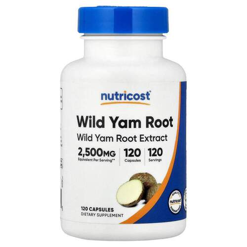 Nutricost,Wild Yam Root, 120 Capsules (125 mg per Capsule)
