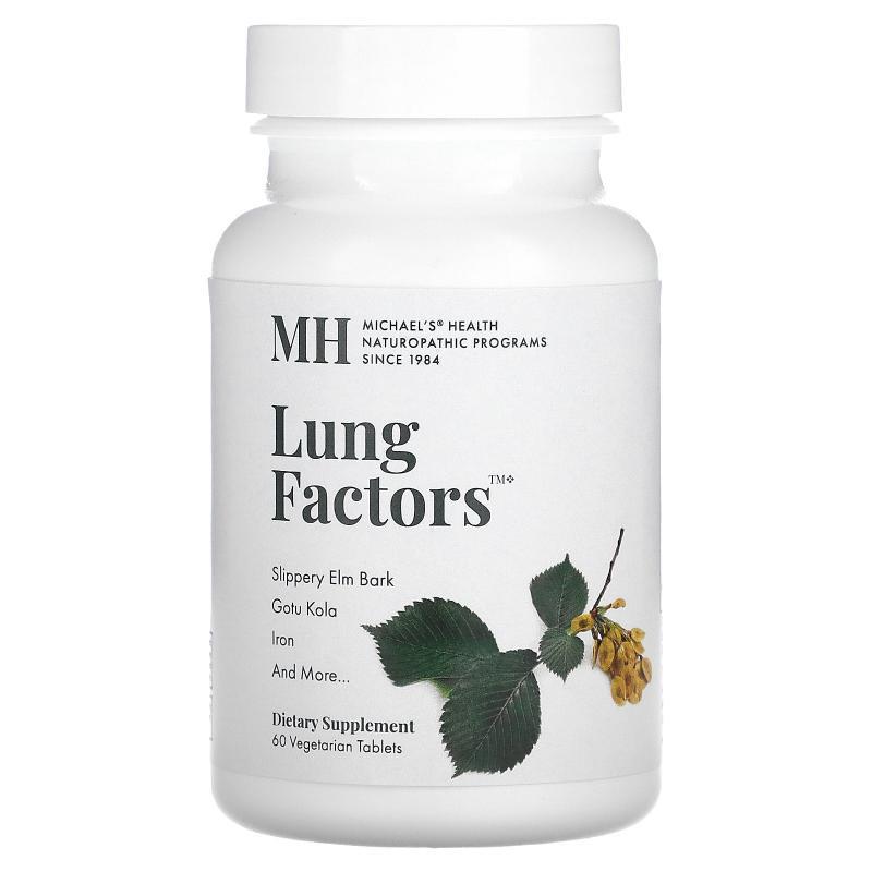 Michael's Naturopathic,Lung Factors, 60 Vegetarian Tablets