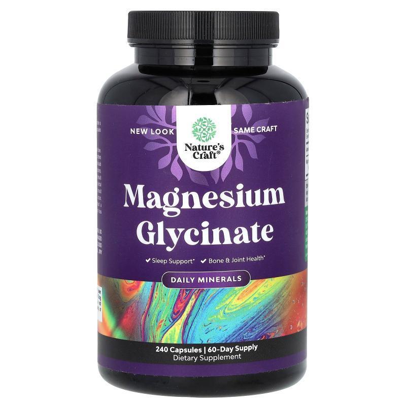 Natures Craft,Magnesium Glycinate, 120 Capsules