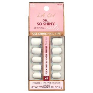 洛杉矶女孩,Oh So Shiny Artificial Nails, Gel Shine Nail Tips