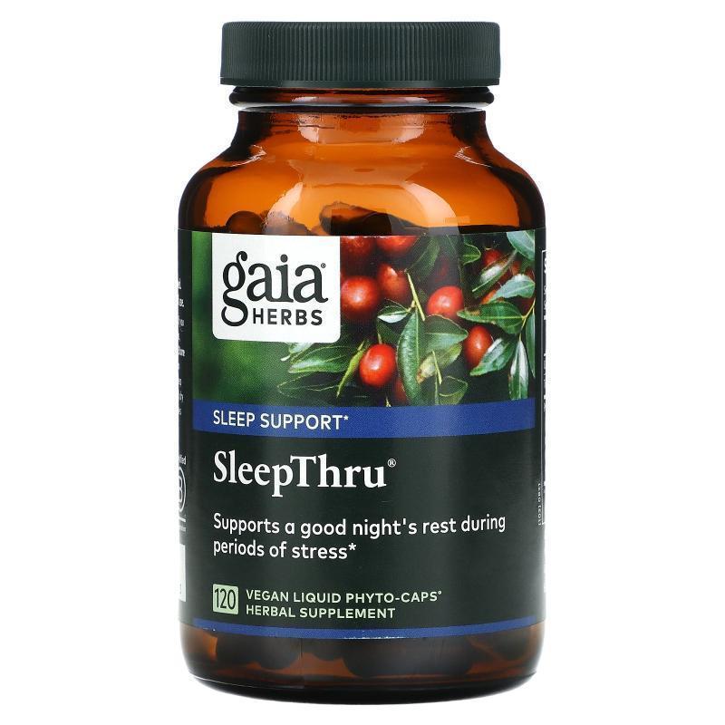 Gaia Herbs,SleepThru，120 粒全素液体 Phyto-Caps 胶囊