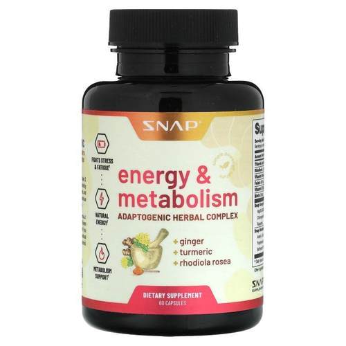 Snap Supplements,Energy &amp;amp; Metabolism, 60 Capsule