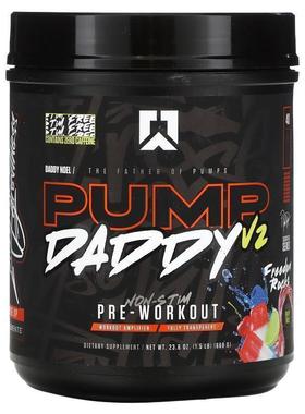 Ryse Supps,Pump Daddy V2, Non-Stim Pre-Workout, Freedom Rock