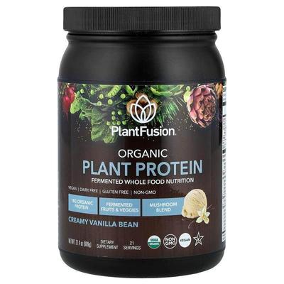 PlantFusion,有机植物蛋白质，奶油香草豆，21.4 盎司（609 克）