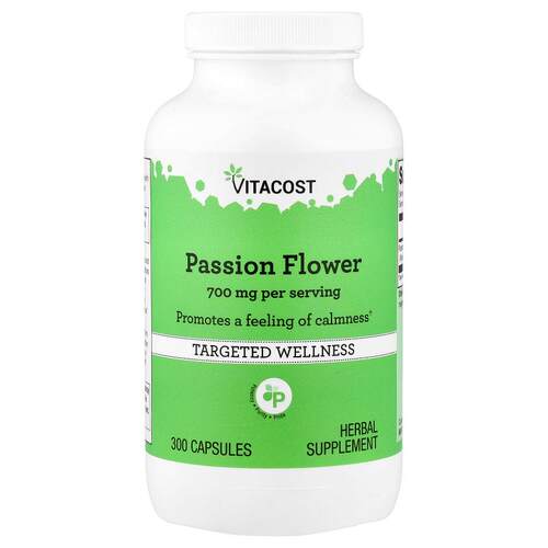 Vitacost,Passion Flower, 300 Capsules (350 mg per Capsule)