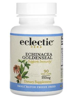 Eclectic Institute,紫锥菊白毛茛，350 毫克，90 粒素食胶囊