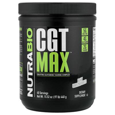 Nutrabio Labs CGT MAX一水肌酸无论是训练日或日常皆温和常相伴
