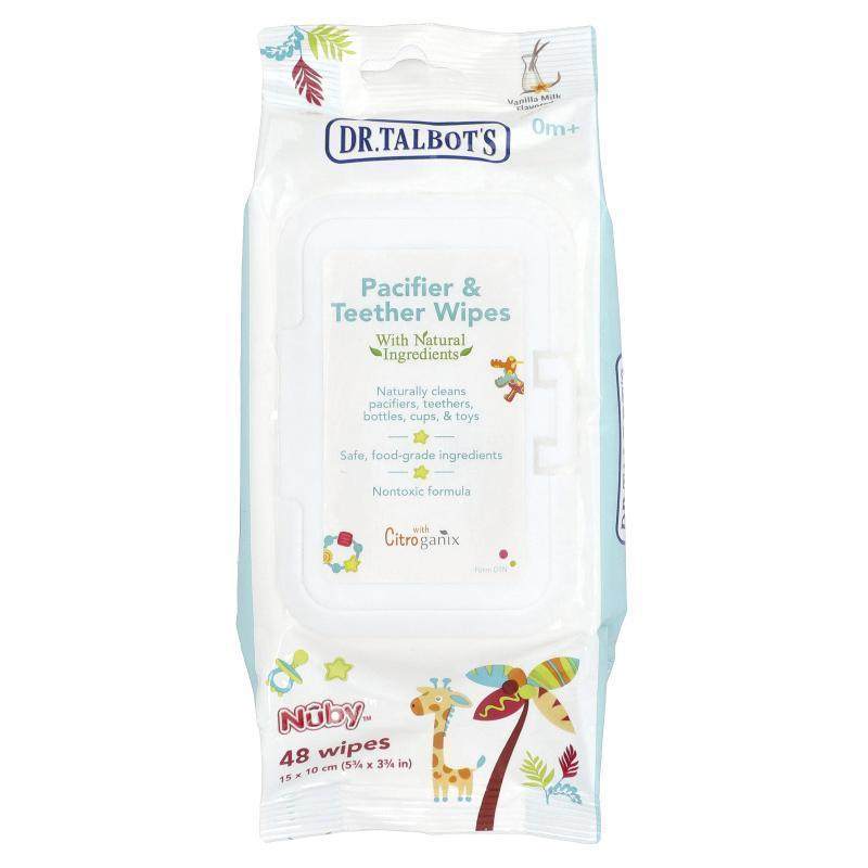 Dr. Talbot's,奶嘴及牙胶湿巾0 个月以上香草牛奶