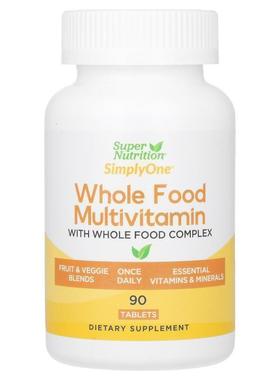 Super Nutrition,SimplyOne 全食多维生素，90 片