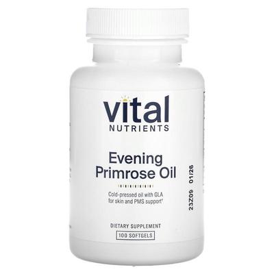 Vital Nutrients,Evening Primrose Oil , 100 Softgels