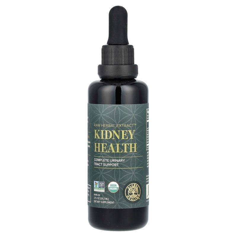 Global Healing,Raw Herbal Extract, Kidney Health, 2 fl oz (5