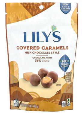 Lily's Sweets,Covered Caramels, Milk Chocolate Style , 3.5 o
