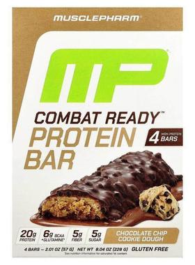 MP,Combat Ready™ Protein Bar, Chocolate Chip Cookie Dough, 4