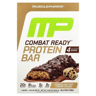 MP,Combat Ready™ Protein Bar, Chocolate Chip Cookie Dough, 4