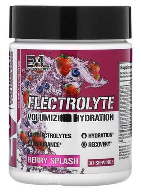 EVL,Electrolyte Volumizing Hydration, Berry Splash, 4.02 oz