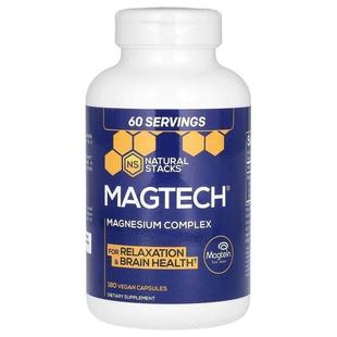 Natural Stacks,Magtech, Magnesium Complex, 180 Vegan Capsule