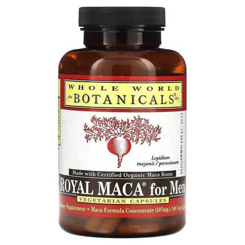 Whole World Botanicals,皇室玛卡男士配方，507 毫克