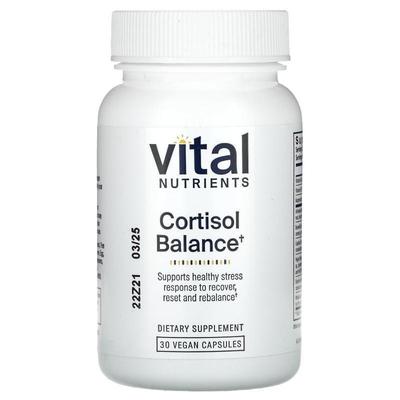 Vital Nutrients,Cortisol Balance, 30 Vegan Capsules